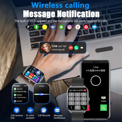 Slim AMOLED Smartwatch – 1.96” HD Display & Bluetooth Calling