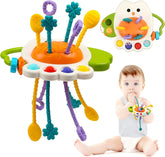 Baby Sensory Pull String Toy – Montessori Learning & Teething Toy