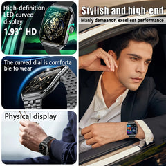Slim AMOLED Smartwatch – 1.96” HD Display & Bluetooth Calling