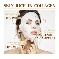 10PCS Collagen Facial Mask – Hydrating & Firming Care