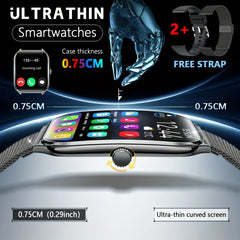 Slim AMOLED Smartwatch – 1.96” HD Display & Bluetooth Calling