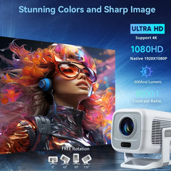 DITONG X3Plus Mini Projector – Native 1080P & 4K Support
