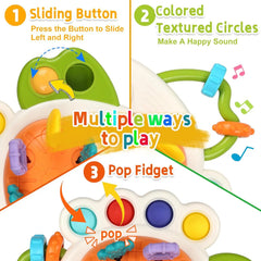 Baby Sensory Pull String Toy – Montessori Learning & Teething Toy