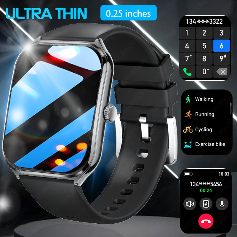 Slim AMOLED Smartwatch – 1.96” HD Display & Bluetooth Calling