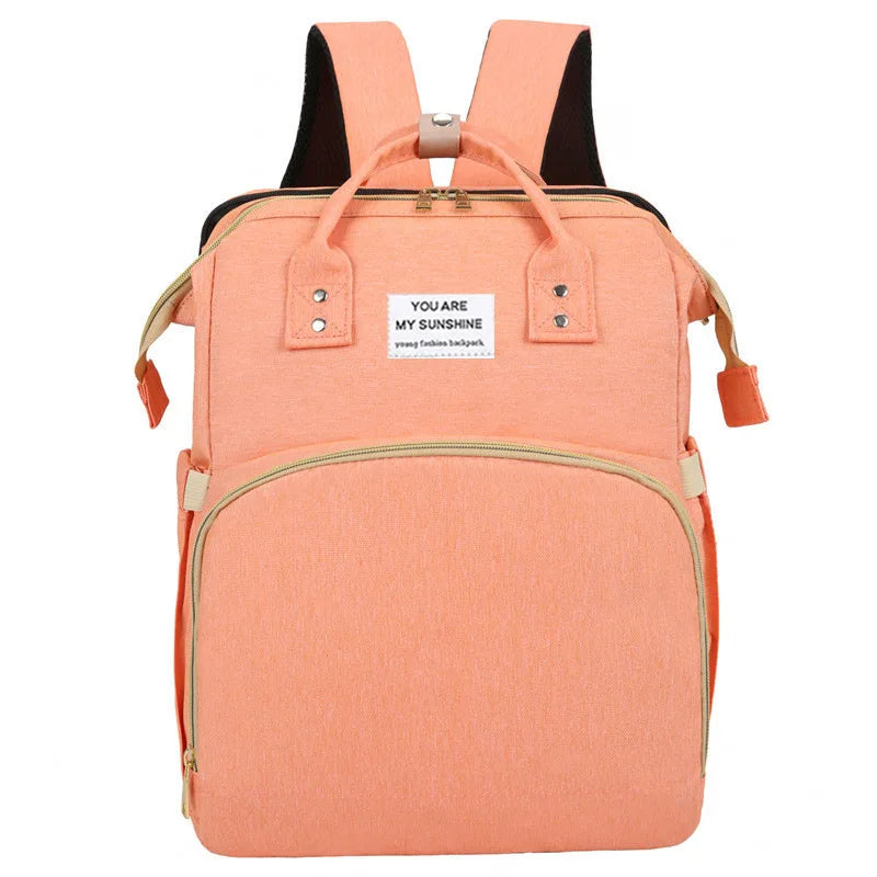Foldable Diaper Bag Backpack – Multifunction Mommy Bag