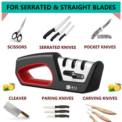 4-in-1 Kitchen Knife Sharpener – Multi-Function Sharpening Tool