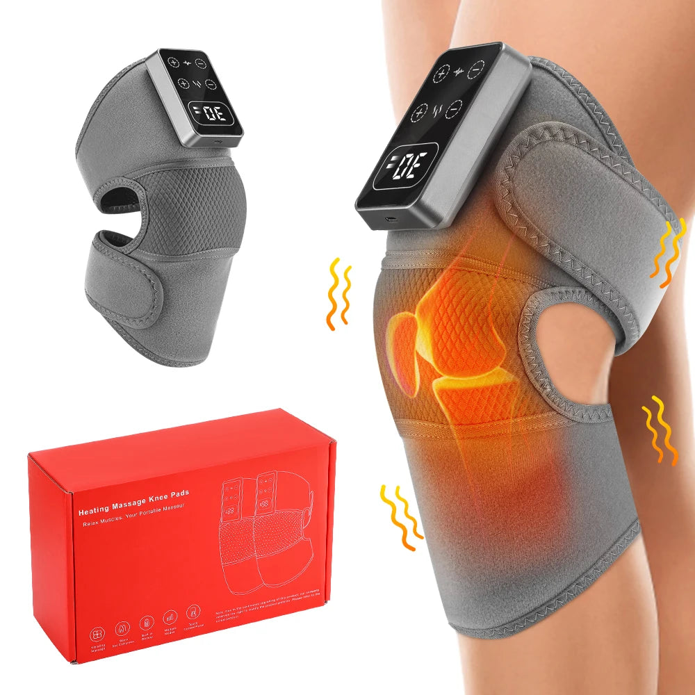 Electric Knee Massager – Heating & Vibration Therapy Brace