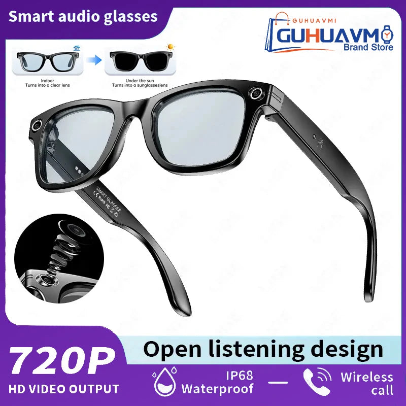 AI Smart Glasses – 8MP Camera & 100+ Language Translation