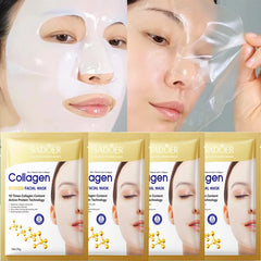 10PCS Collagen Facial Mask – Hydrating & Firming Care