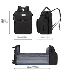 Foldable Diaper Bag Backpack – Multifunction Mommy Bag