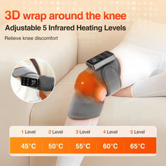 Electric Knee Massager – Heating & Vibration Therapy Brace